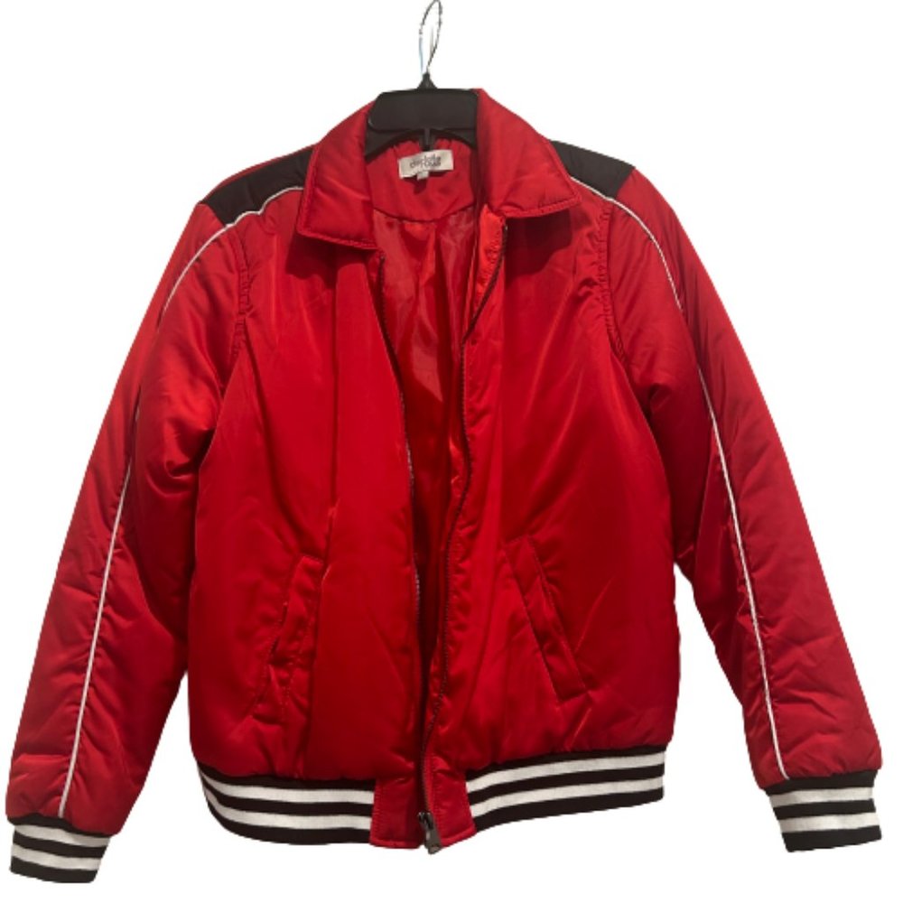 Charlotte Russe Red Bomber Jacket Women’s Size L